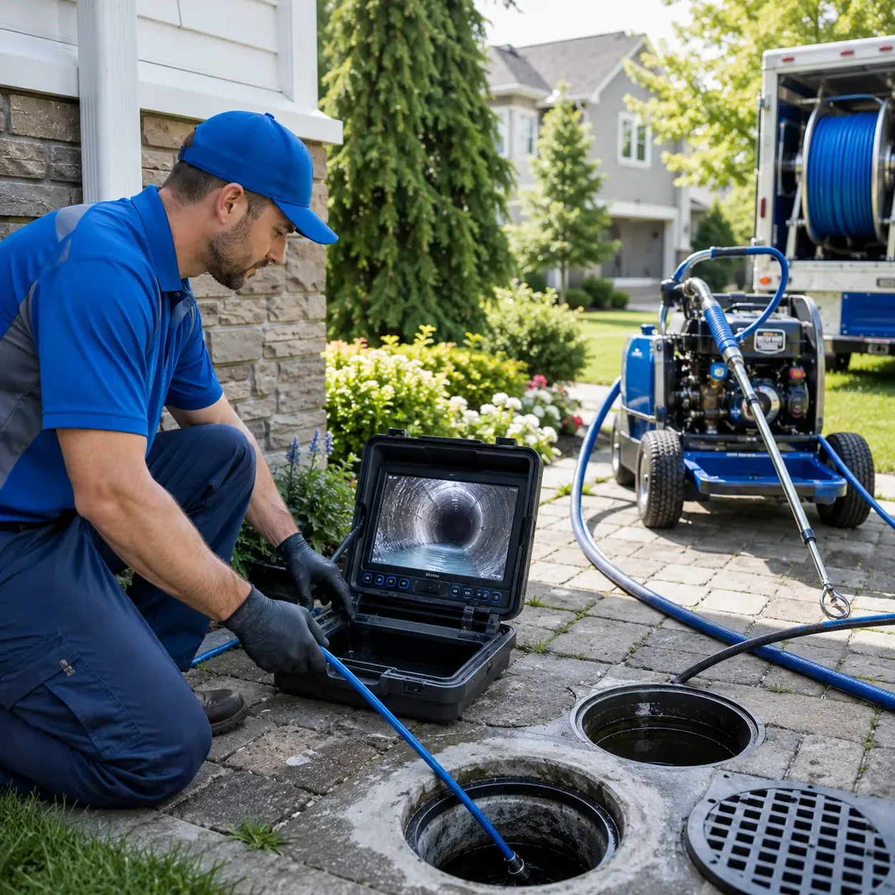 Outdoor drain cleaning professionals serving Weld, ME
